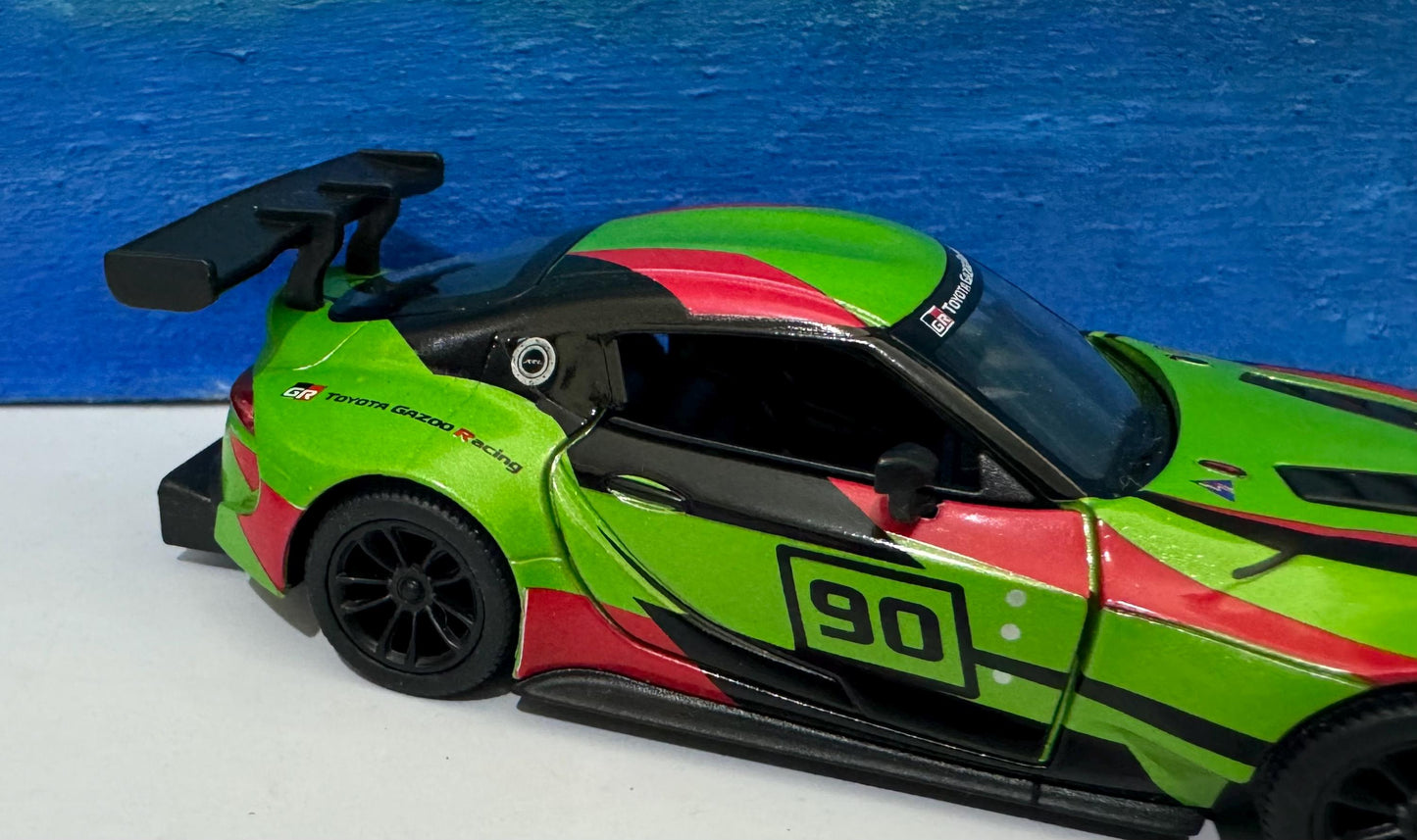 Toyota GR Supra Racing Concept 1:36 Diecast Model – Livery Edition – Gift for Dad, Uncle, Boy – Collectible Car in Gift Sleeve