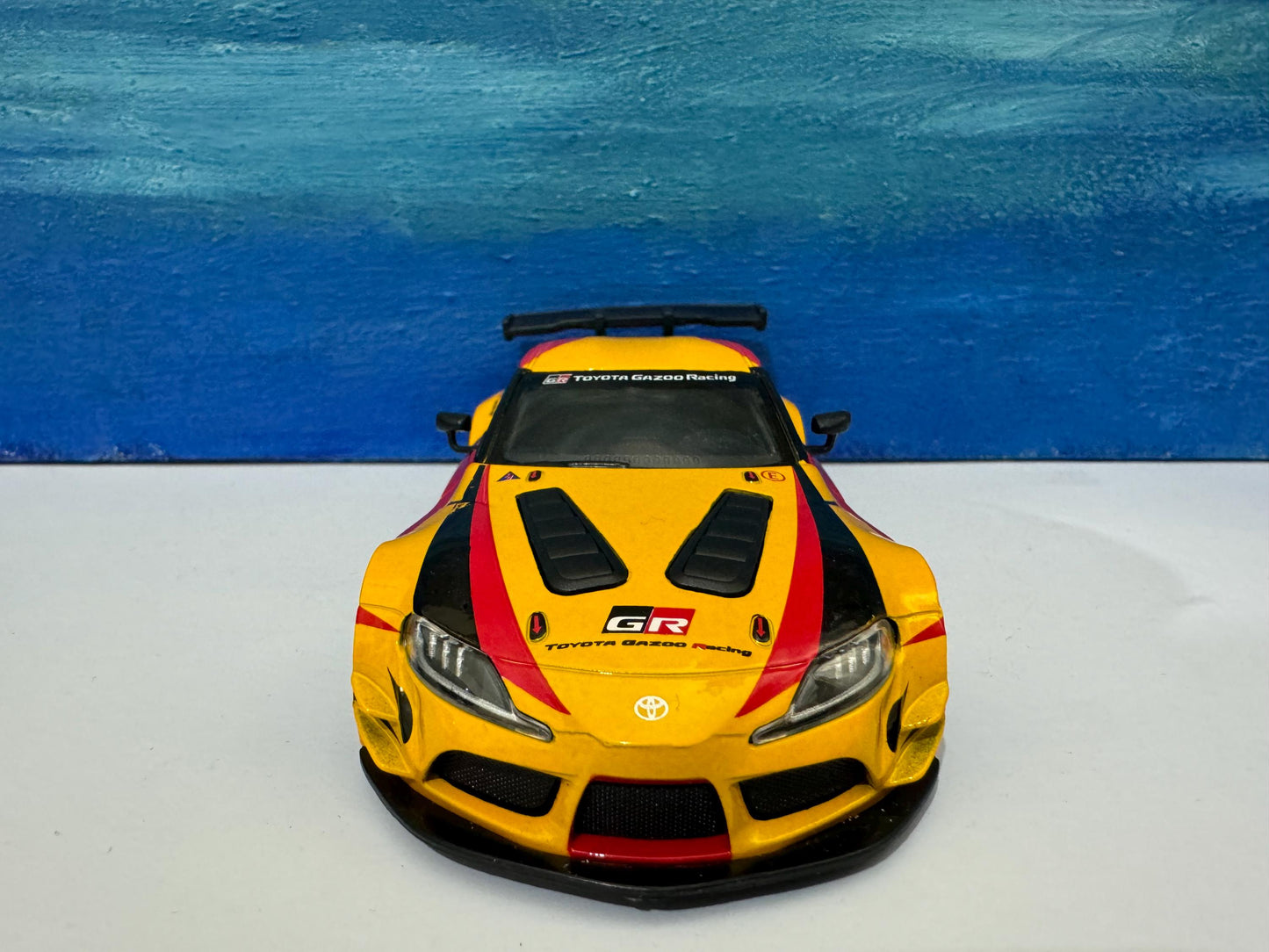 Yellow sport Diecast Toyota GR Supra Racing Concept Livery Edition 1:36 - mom dad brother sister gift Gift Sleeves Mother day