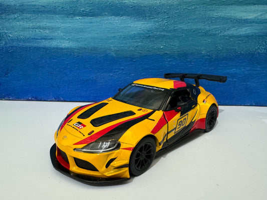 Yellow sport Diecast Toyota GR Supra Racing Concept Livery Edition 1:36 - mom dad brother sister gift Gift Sleeves Mother day