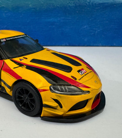 Yellow sport Diecast Toyota GR Supra Racing Concept Livery Edition 1:36 - mom dad brother sister gift Gift Sleeves Mother day