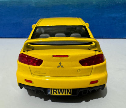 Mitsubishi Lancer Evolution X 1:36 Diecast ANY NAME PLATES Model boy dad uncle grandad brother Birthday Christmas gift present New Boxed