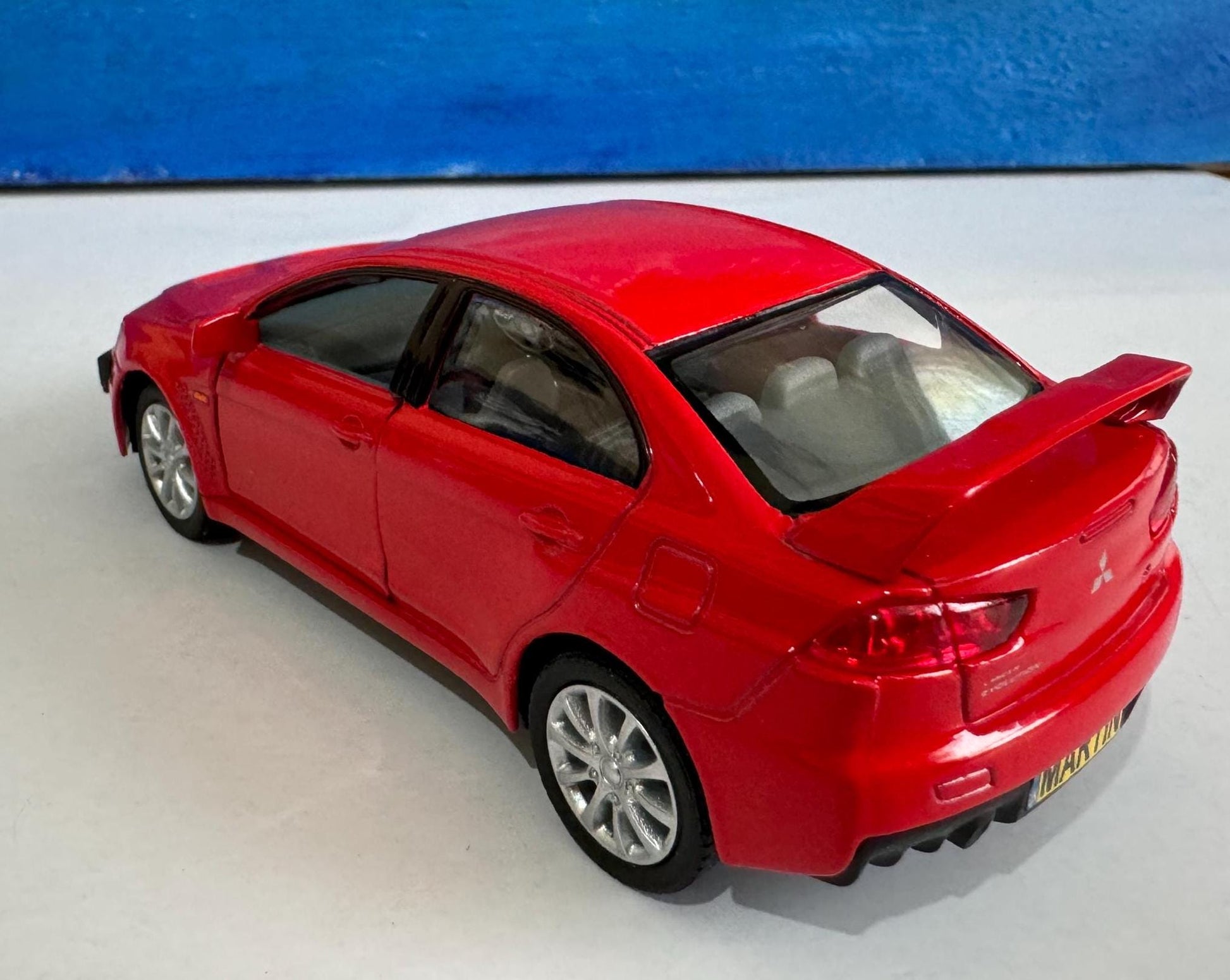 Mitsubishi Lancer Evolution X Diecast YOUR NAME PLATES Model boy dad uncle grandad brother Birthday Special day gift present New Boxed
