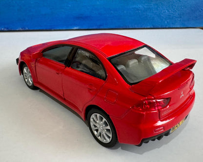Mitsubishi Lancer Evolution X Diecast YOUR NAME PLATES Model boy dad uncle grandad brother Birthday Special day gift present New Boxed