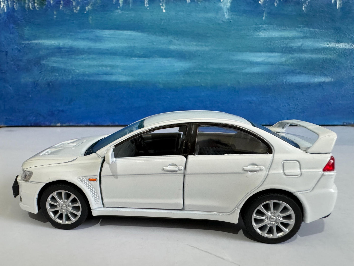 Mitsubishi Lancer Evo X Licensed Diecast Model Car - Personalized Name Plate - Gift for Boy, Dad, Uncle, Grandad, Brother, Sister, Mom Boxed