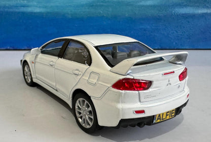 Mitsubishi Lancer Evo X Licensed Diecast Model Car - Personalized Name Plate - Gift for Boy, Dad, Uncle, Grandad, Brother, Sister, Mom Boxed