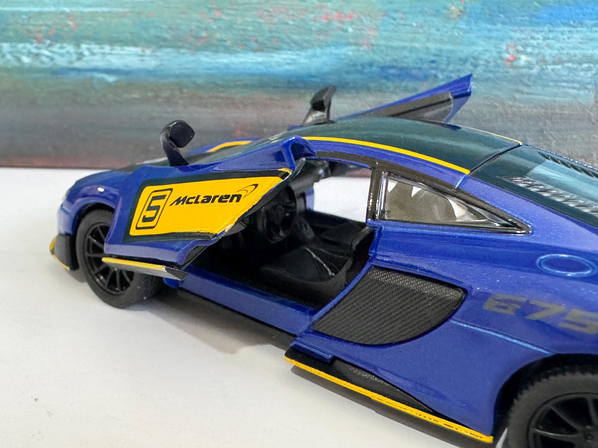 Personalised McLaren 675LT Toy Car – 1:34 Scale Diecast Model Gift for Boy Girl Dad Mom – Birthday Christmas Present (Sleeve Included)