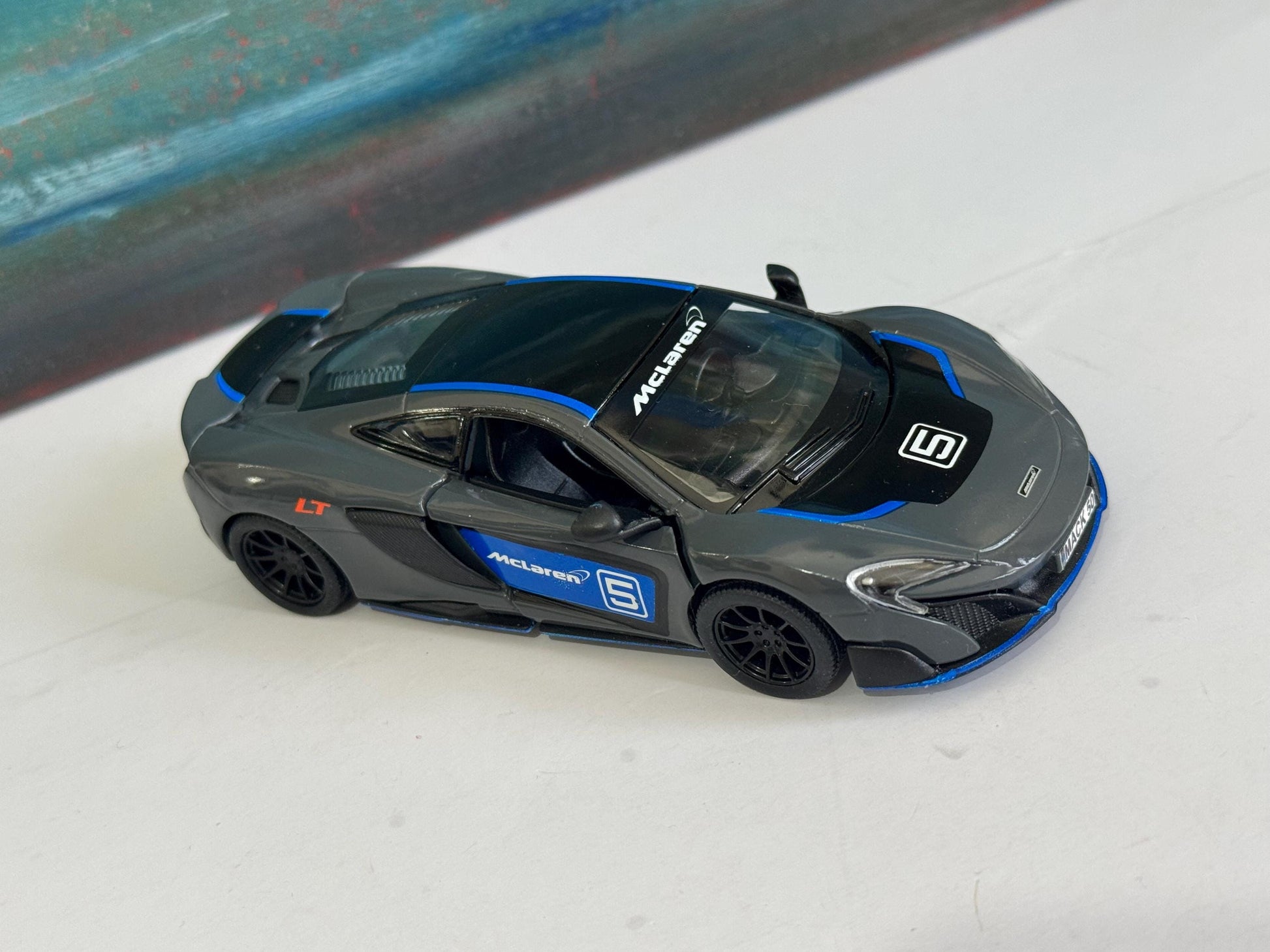 PERSONALISED PLATES McLaren 675LT DIECAST Model boy girl dad mom uncle grandad brother Birthday mother day gift present Sleeve 1:34 scale