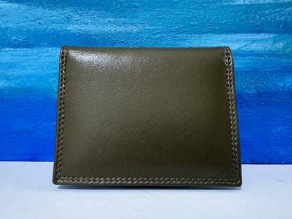 Olive/black prime hide, Soft Nappa leathers Multi Colour Credit Card Holder wallet birthday gift present – Gift Boxed- 6090