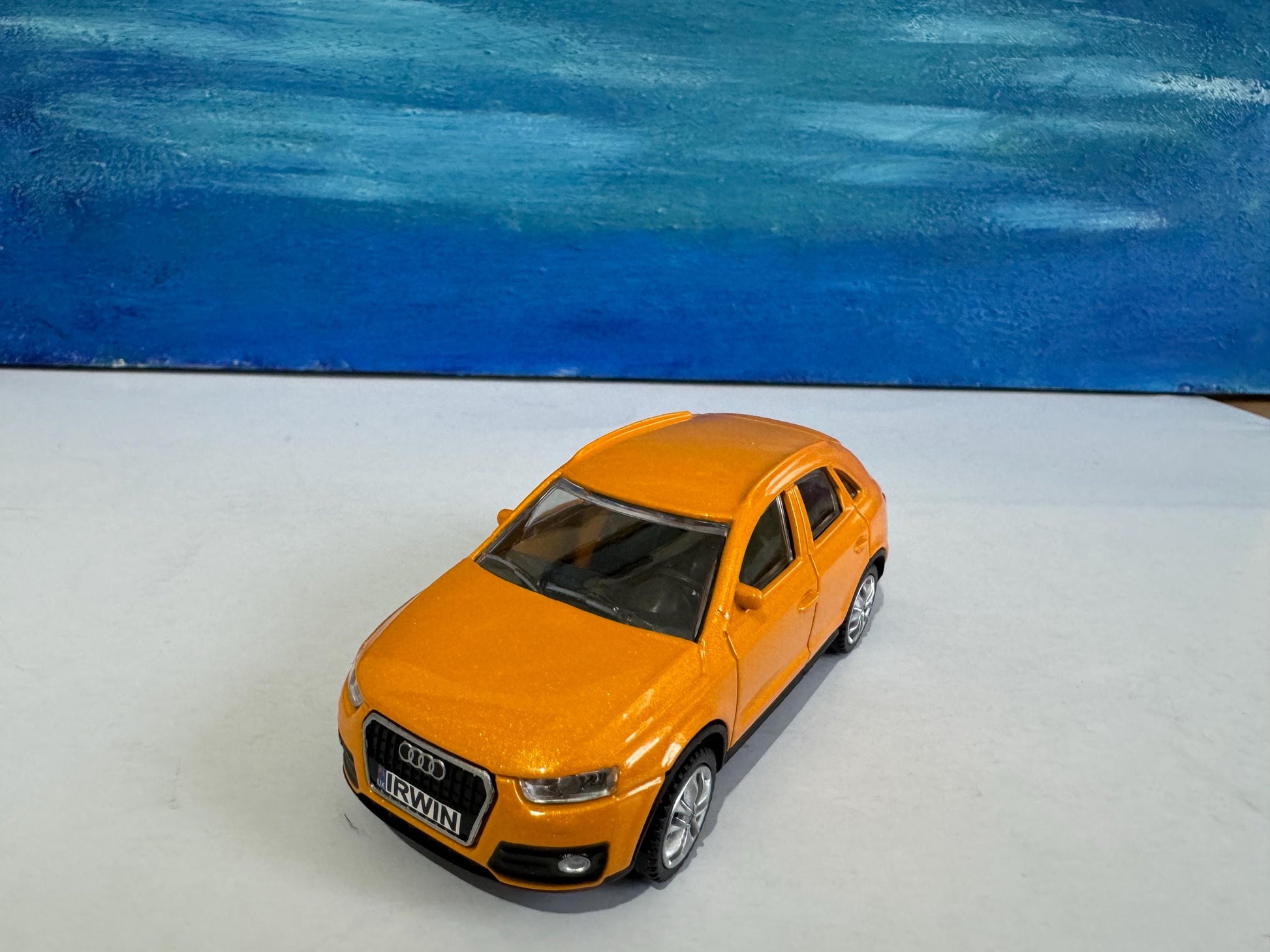 Audi Q3 2018 die-cast metal toy model car personal name mom day uncle aunty grandad brother sister mother day special day Gift Boxed