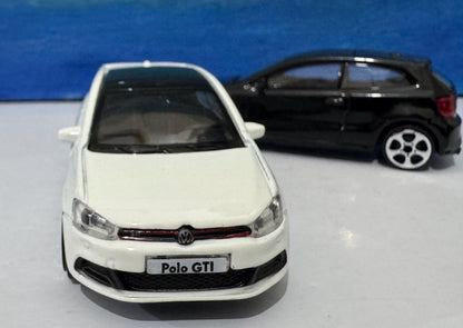 PERSONALISED PLATES name VW Polo Golf Gti Toy Car Model boy girl dad mom uncle grandad brother Birthday gift Boxed 1:43 scale ** 4 colour **