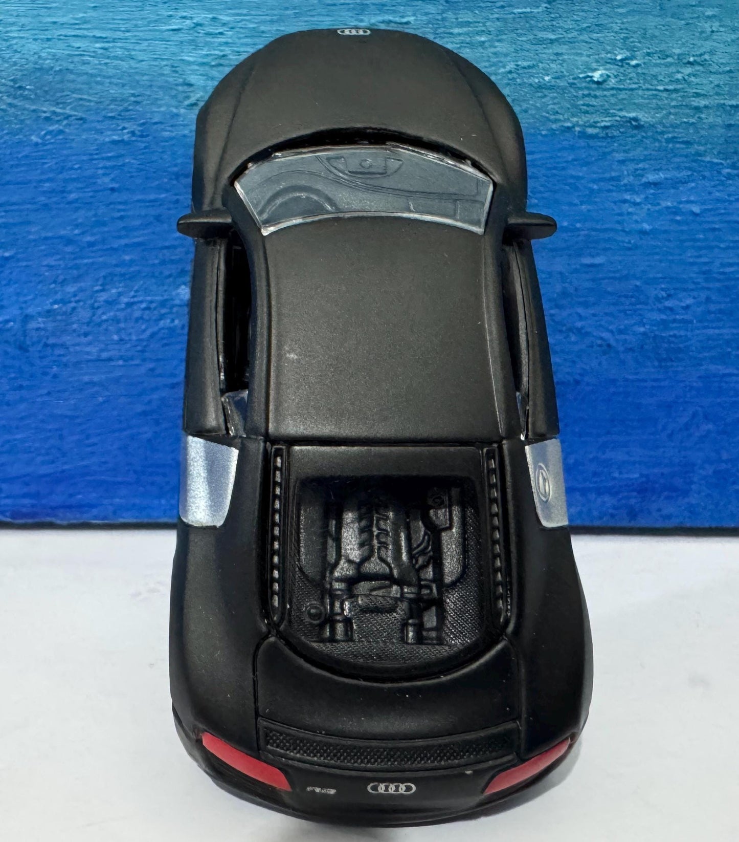 Black Audi R8 Diecast 1:43 Scale Model Car with Custom Name Plate | Toy Gift for Dad, Mom, Uncle | Boxed Metal Display | Mother's Day