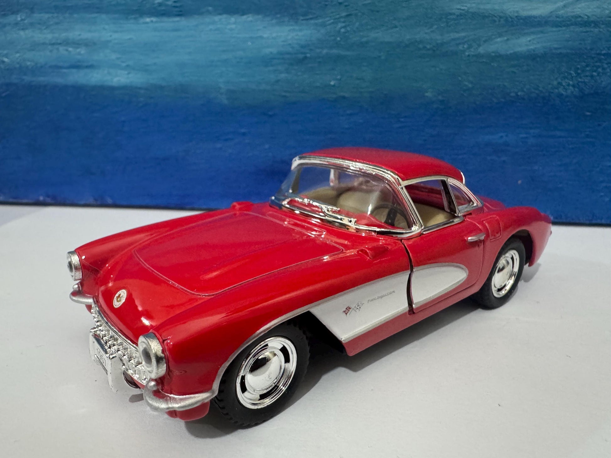 Chevrolet Corvette 1957, brother sister boy girl dad mom birthday gift special occasion gift Sleeves Finest details model car collectable