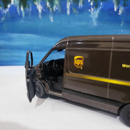 PERSONALISED NAME sprinter Van Mercedes UPS, toy van Model boy girl dad mom grandad brother birthday Christmas New birthday gift sleeve