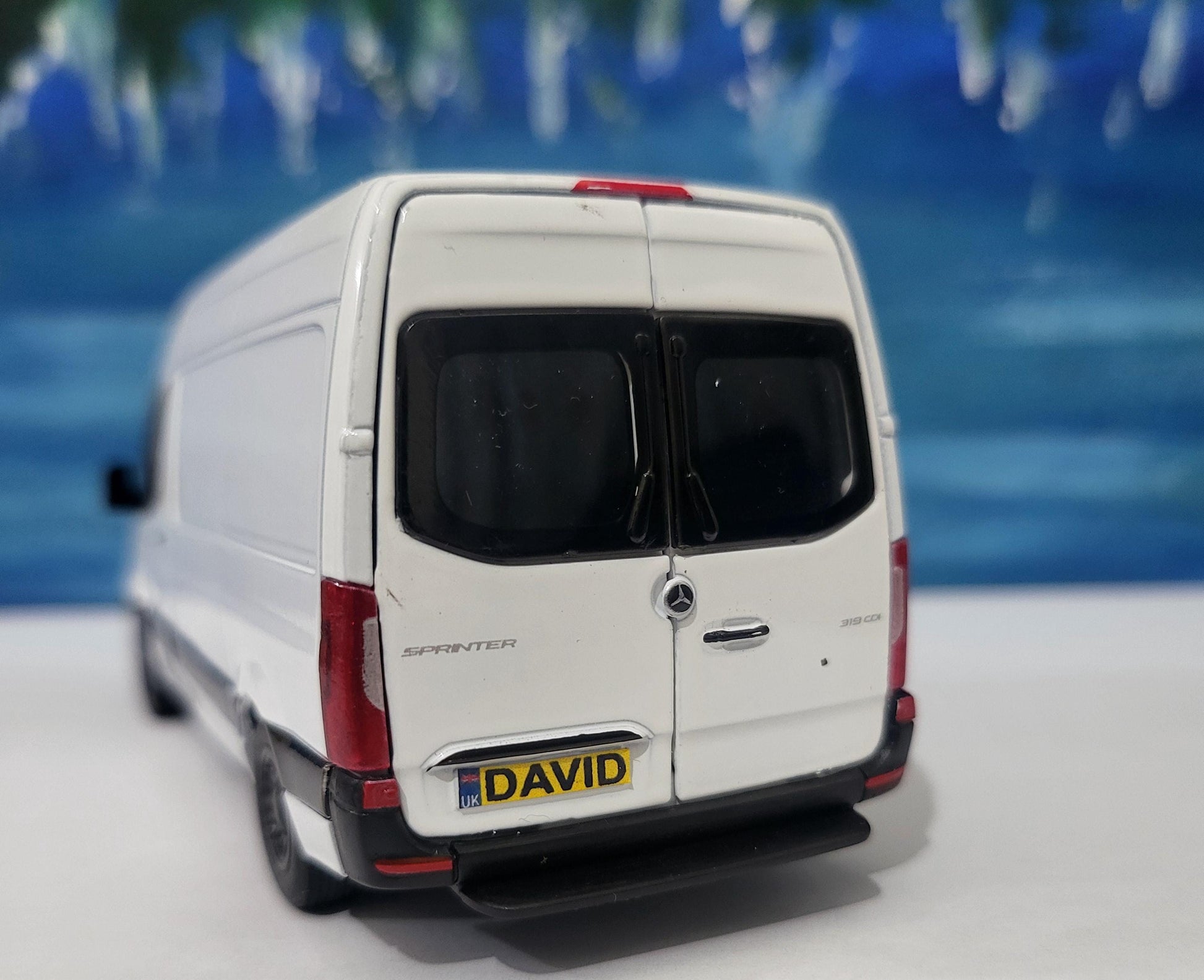 PERSONALISED PLATES sprinter Van Mercedes Model boy girl dad mom uncle grandad brother sister birthday Christmas gift present New Sleeves