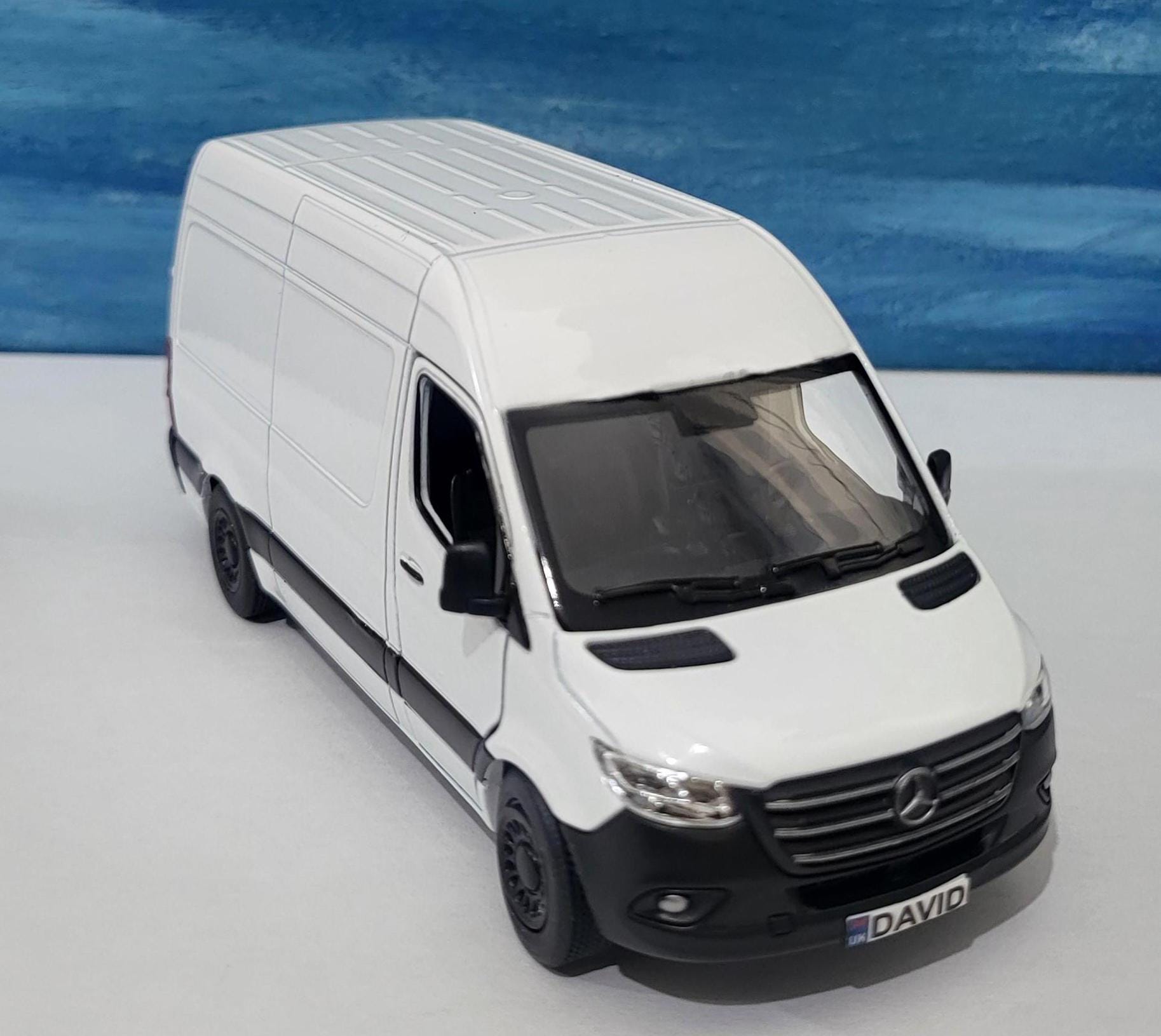 PERSONALISED PLATES sprinter Van Mercedes Model boy girl dad mom uncle grandad brother sister birthday Christmas gift present New Sleeves