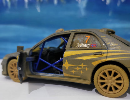 MUD Rally Personalized Subaru Impreza Toy Car Model boy girl dad mom uncle grandad brother birthday gift present NEW! Sleeves.