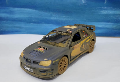 MUD Rally Personalized Subaru Impreza Toy Car Model boy girl dad mom uncle grandad brother birthday gift present NEW! Sleeves.