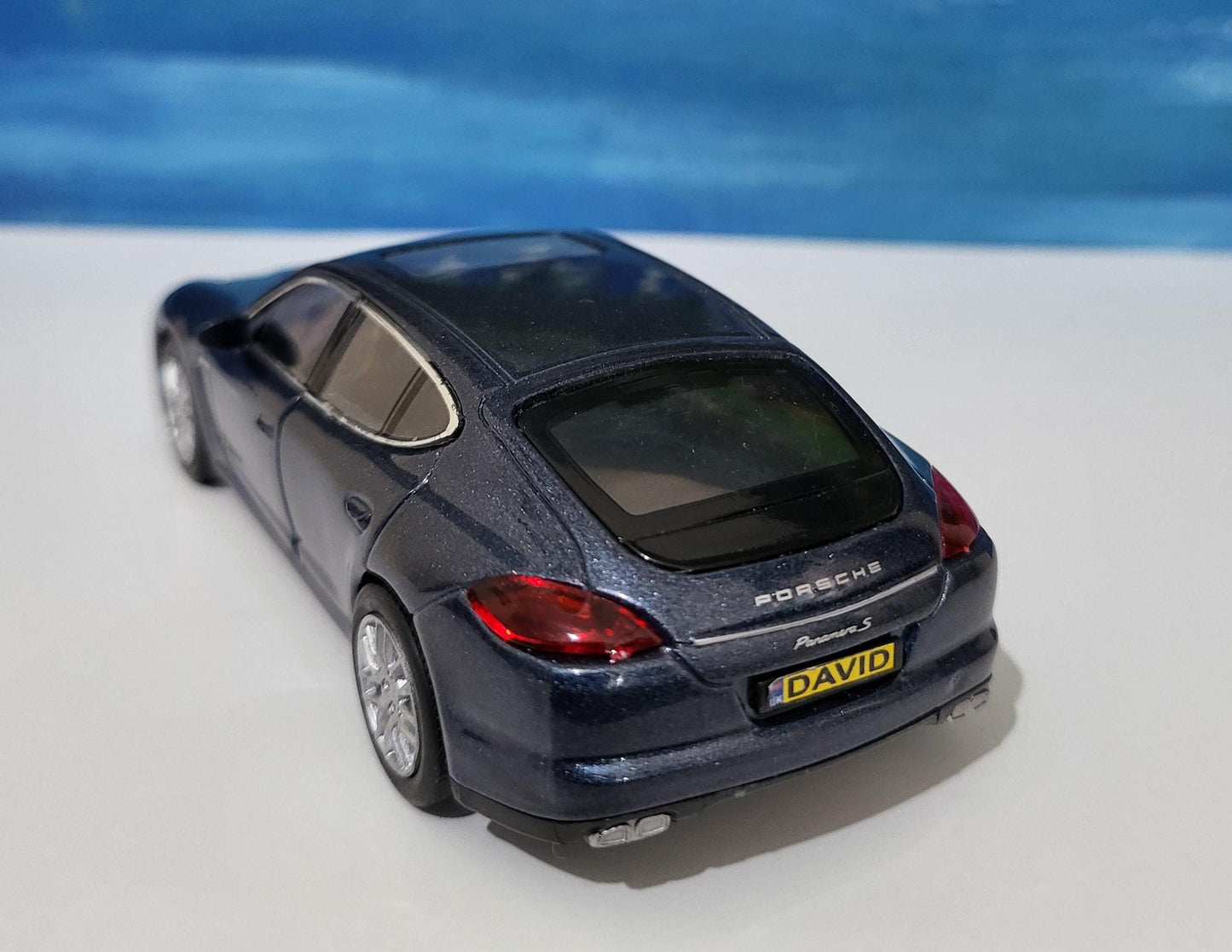 PERSONALISED Porsche Panamera S 1:34 Model - Custom Name Plates - New Boxed Gift for Dad, Boy, Uncle - Birthday Christmas Present die-cast