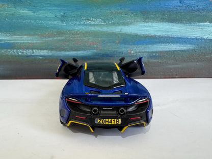Personalised McLaren 675LT Toy Car – 1:34 Scale Diecast Model Gift for Boy Girl Dad Mom – Birthday Christmas Present (Sleeve Included)