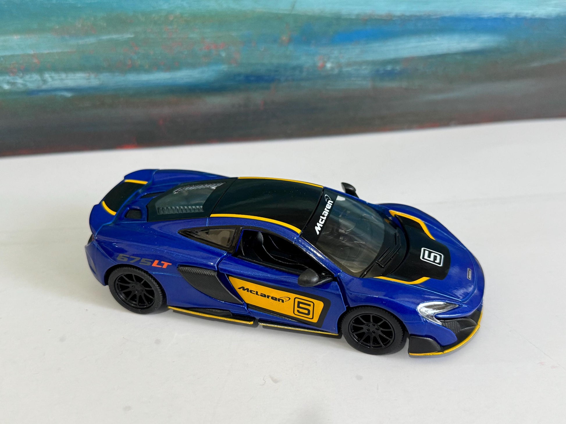 Personalised McLaren 675LT Toy Car – 1:34 Scale Diecast Model Gift for Boy Girl Dad Mom – Birthday Christmas Present (Sleeve Included)