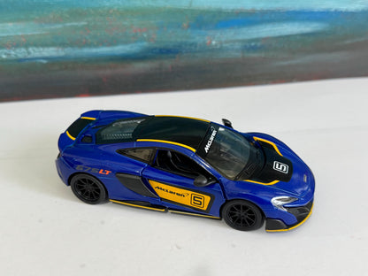 Personalised McLaren 675LT Toy Car – 1:34 Scale Diecast Model Gift for Boy Girl Dad Mom – Birthday Christmas Present (Sleeve Included)