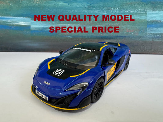 Personalised McLaren 675LT Toy Car – 1:34 Scale Diecast Model Gift for Boy Girl Dad Mom – Birthday Christmas Present (Sleeve Included)