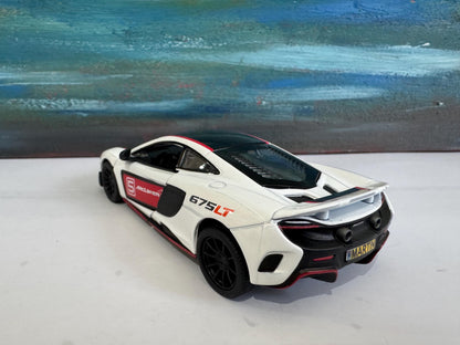 Personalised McLaren 675LT Display Plate – 1:34 Scale Model Car Gift for Dad Mom Boy Girl Grandad Uncle Brother Birthday Sleeve Present