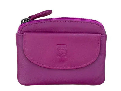 Prime Hide Soft Leather Small Coin Purse Pouch for Women Various Colours Pouch with Keychain Mini Purse For Ladies Zip Around Gift Idea Box