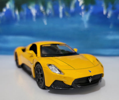 Licensed Maserati MC20 Yellow, 1/36 scale diecast car, car model metal, Diecast collection, Maserati, Model metal car Brand New Gift Boxed