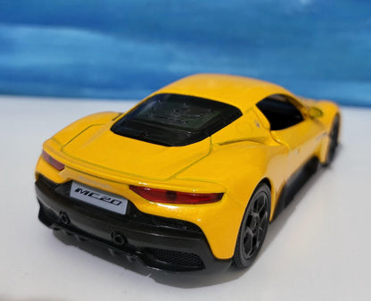 Licensed Maserati MC20 Yellow, 1/36 scale diecast car, car model metal, Diecast collection, Maserati, Model metal car Brand New Gift Boxed