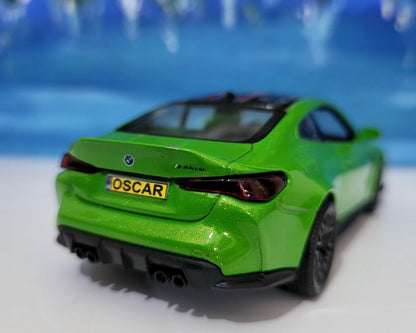 BMW M4 Sport CSL 1:36 Diecast Model - Personalized Name - Gift for Dad, Boy, girl, brother, sister, Car Lover - New Boxed Collectible