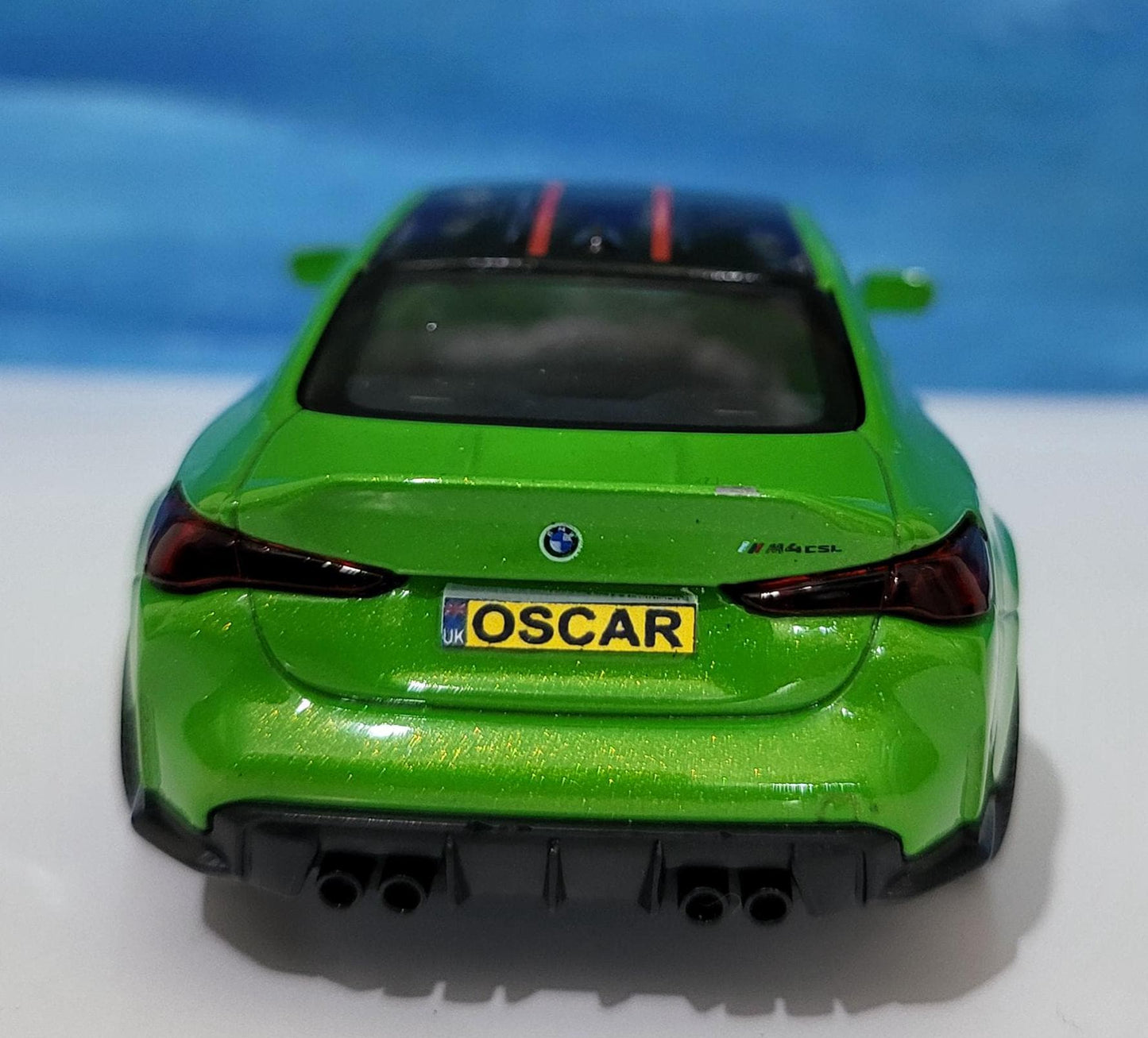 BMW M4 Sport CSL 1:36 Diecast Model - Personalized Name - Gift for Dad, Boy, girl, brother, sister, Car Lover - New Boxed Collectible