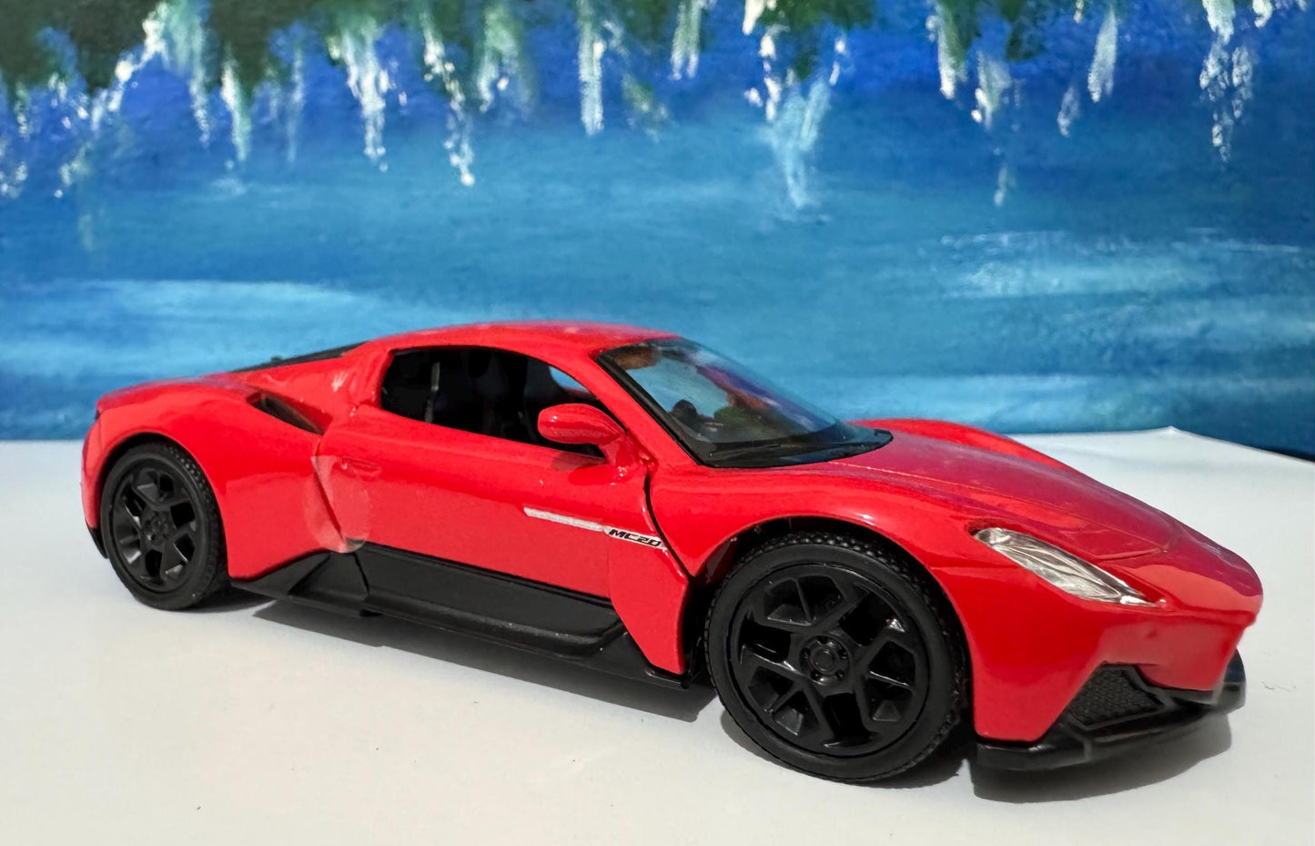 Personalise Maserati MC20 Red Licensed Scale Diecast Model Car – Metal Collectible – Gift Boxed, Supercar Replica for Adults & Collectors