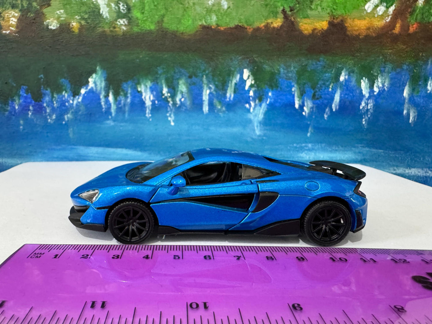 McLaren 600LT Model Car - Personalized Name Plate - Birthday Gift for Kids & Adults - Wedding, Anniversary Gift - Collectible Display -Box