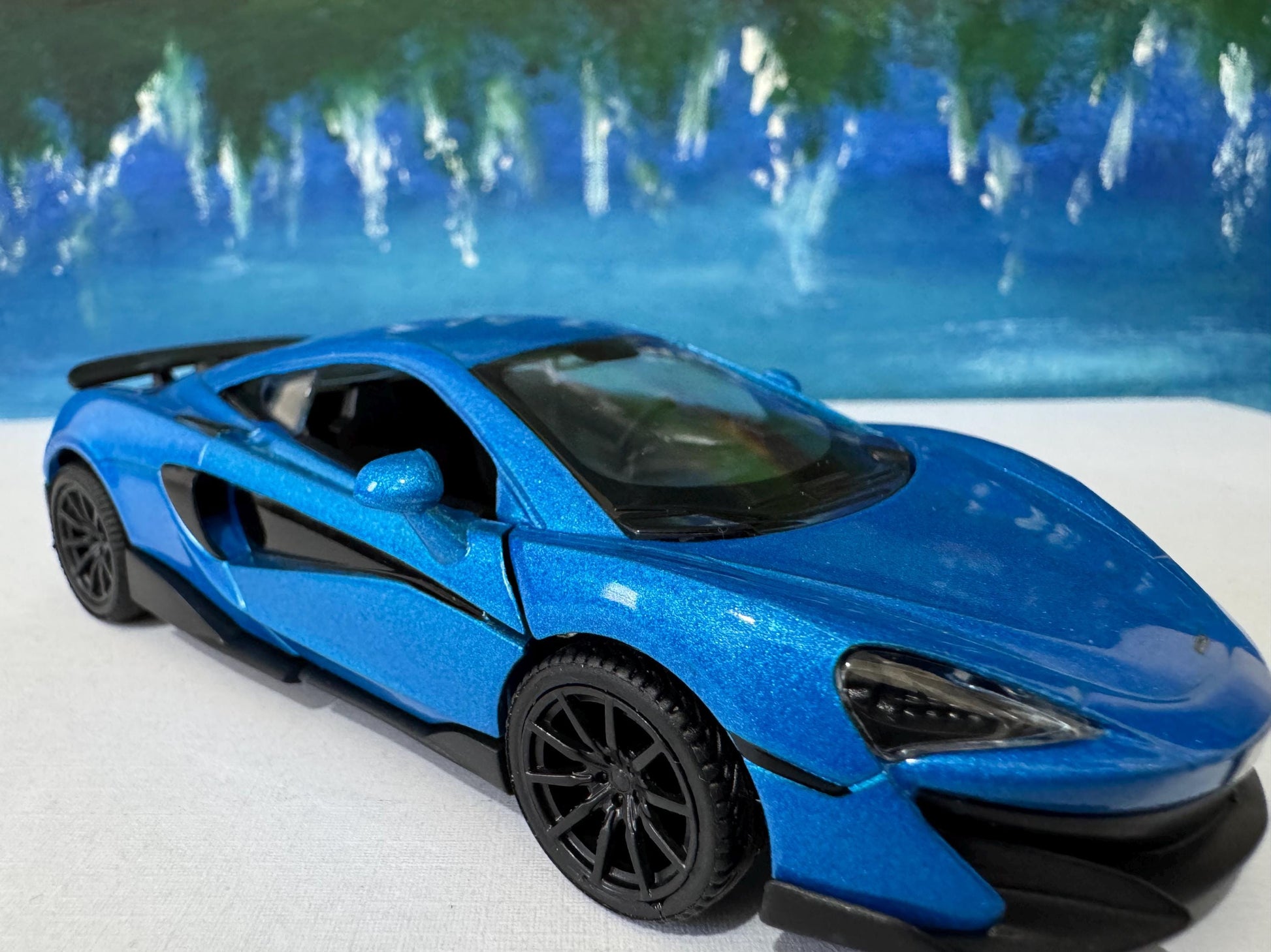 McLaren 600LT Model Car - Personalized Name Plate - Birthday Gift for Kids & Adults - Wedding, Anniversary Gift - Collectible Display -Box