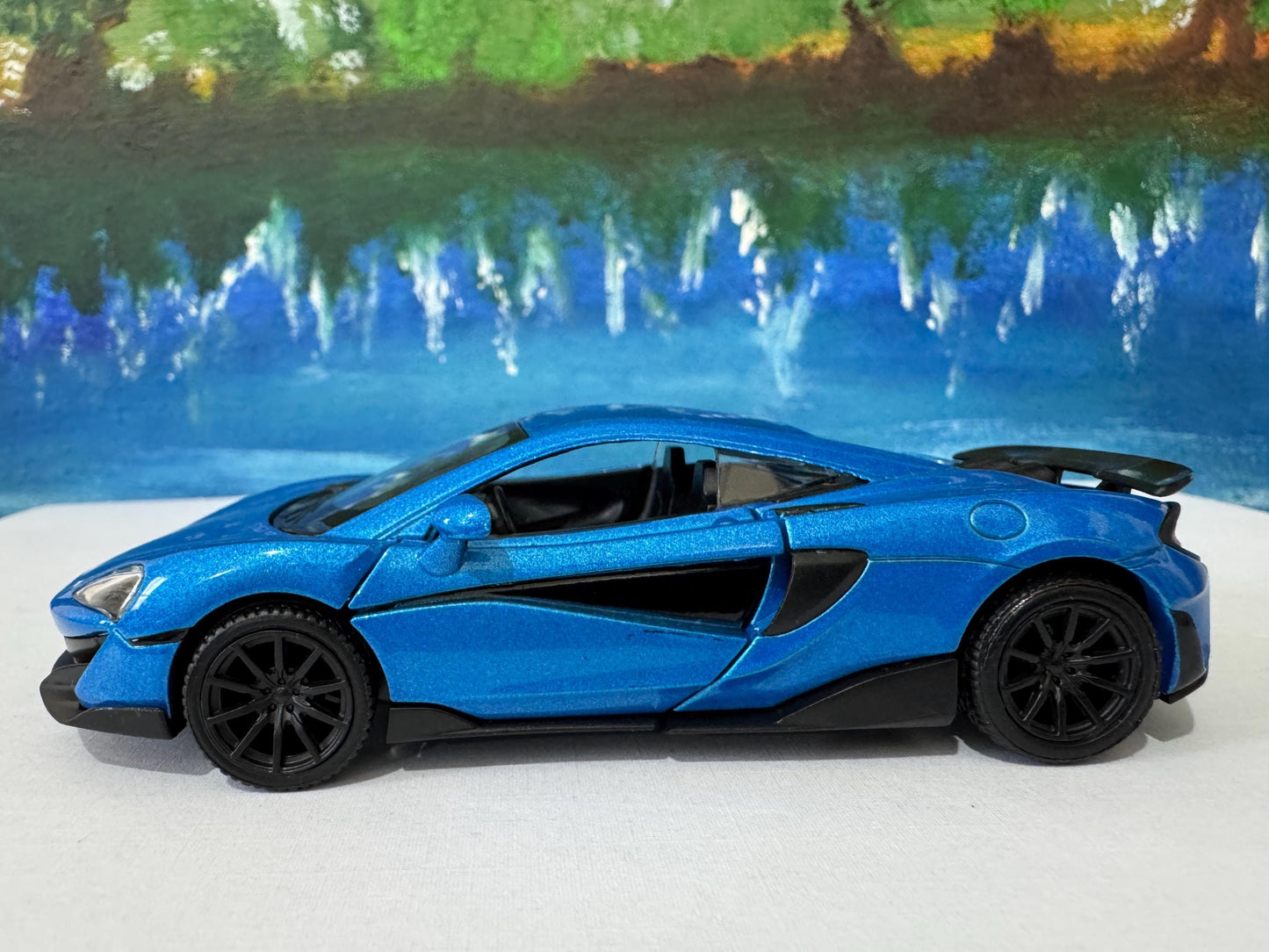 McLaren 600LT Model Car - Personalized Name Plate - Birthday Gift for Kids & Adults - Wedding, Anniversary Gift - Collectible Display -Box