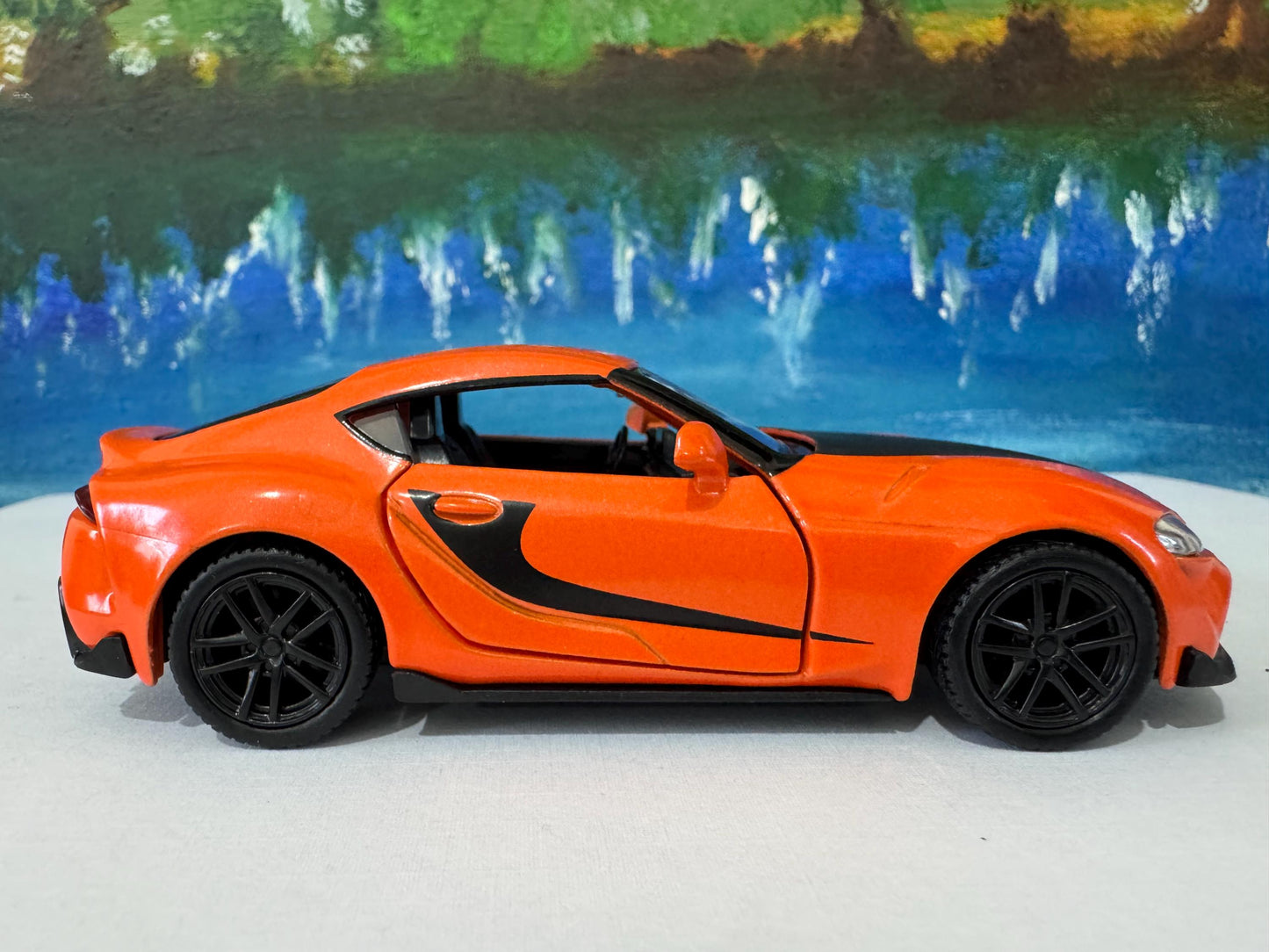 Toyota GR Supra 2020 Diecast Model Car - 1:43 Scale, Custom Name Plate, Gift for Car Enthusiasts, Adults & Kids - Birthday, Anniversary Gift