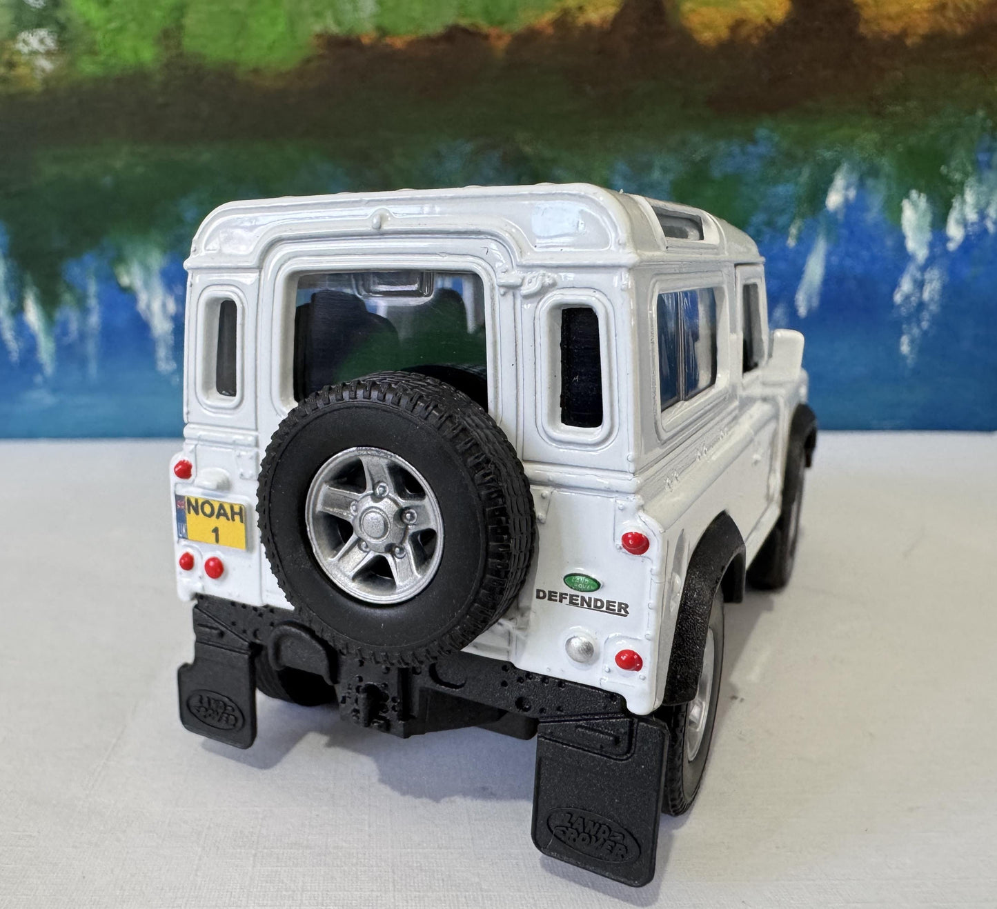 PERSONALISED PLATES Welly licensed Land rover Defender 90 Car Model boy girl dad mom uncle grandad brother birthday Easter gift Sleeves