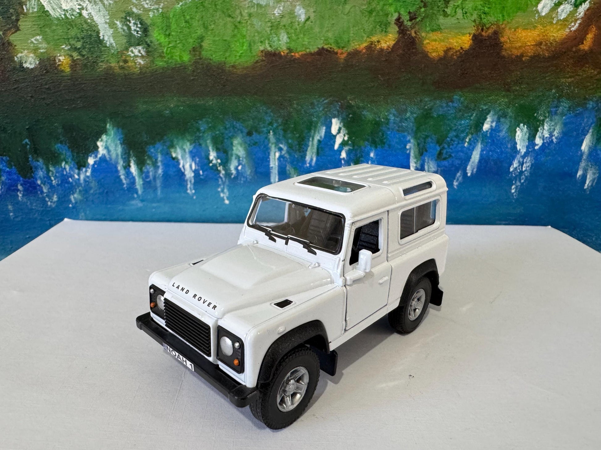 PERSONALISED PLATES Welly licensed Land rover Defender 90 Car Model boy girl dad mom uncle grandad brother birthday Easter gift Sleeves