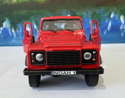 PERSONALISED Land Rover Defender Model - Welly Licensed Car Gift for Dad, Boy, Uncle - Birthday Easter Present gift Sleeves