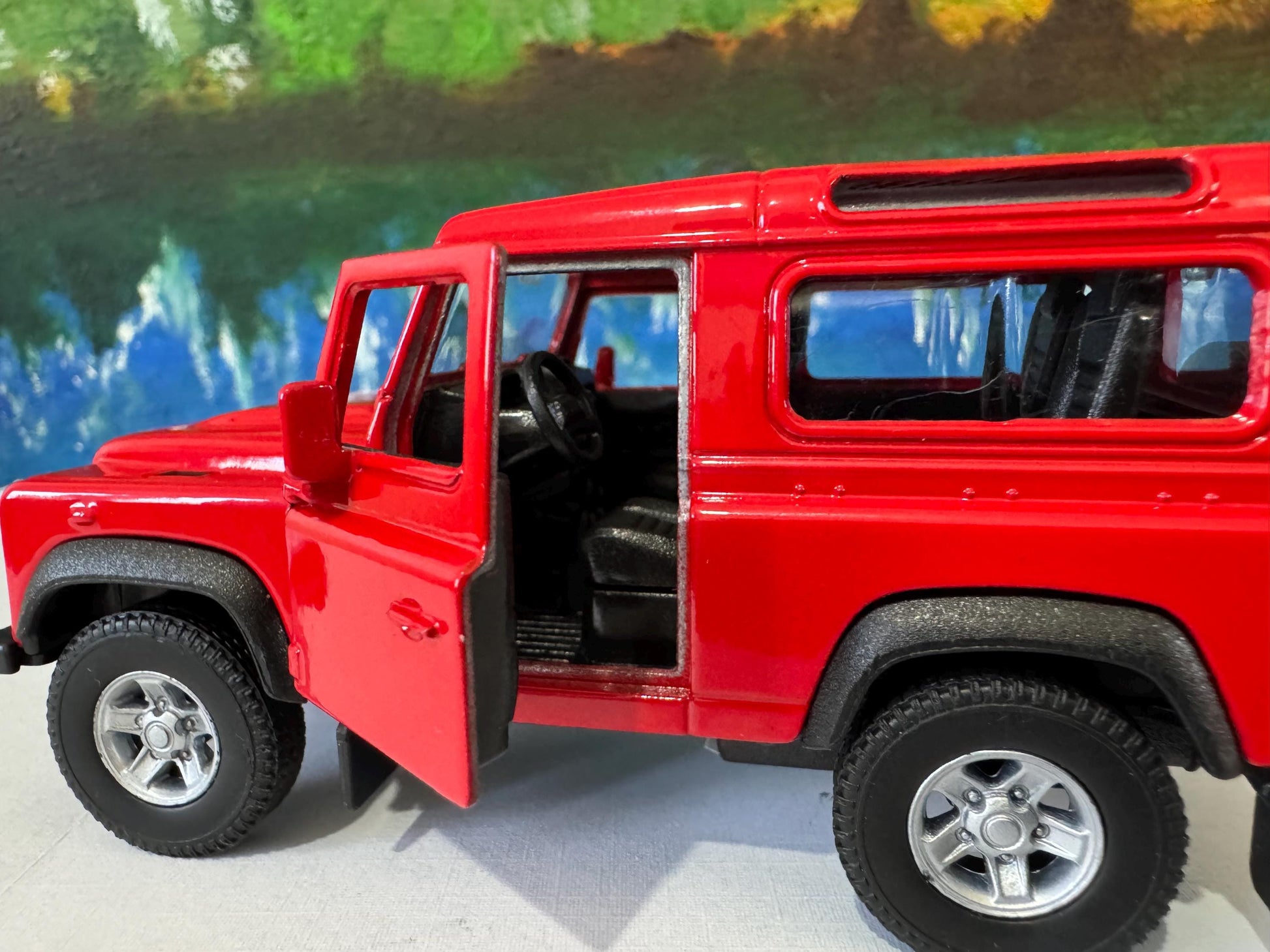 PERSONALISED Land Rover Defender Model - Welly Licensed Car Gift for Dad, Boy, Uncle - Birthday Easter Present gift Sleeves
