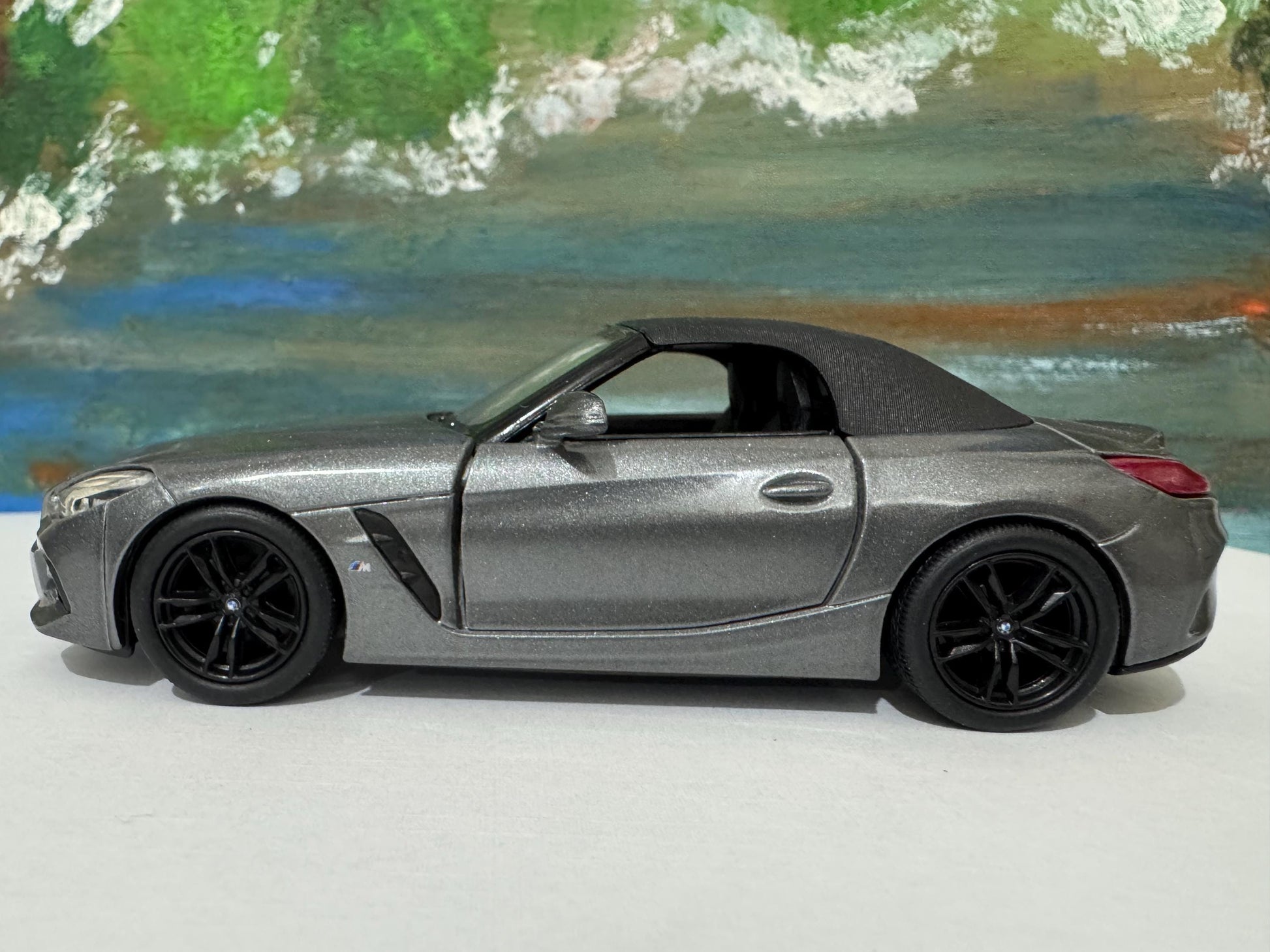 PERSONALISED PLATES Graphite BMW Z4 M40i Model - Licensed Toy Car Gift for Dad, Boy, Girl - Christmas Birthday Present Gift Sleeves
