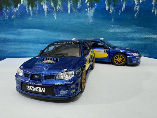 Personalized Subaru Impreza Toy Car Model, Custom Name Plate Gift for Boy, Girl, Dad, Mom, Birthday Present with Sleeves, Exceptional Detail