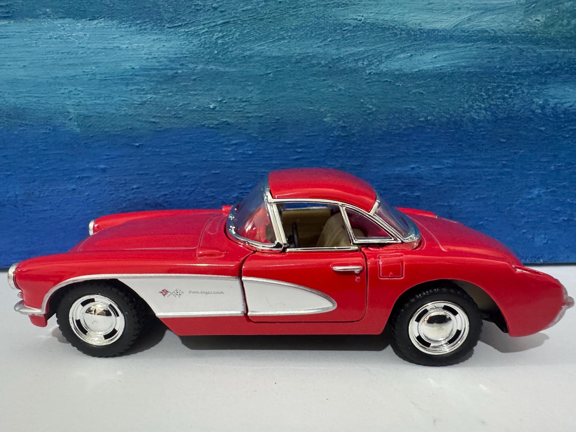 Chevrolet Corvette 1957, brother sister boy girl dad mom birthday gift special occasion gift Sleeves Finest details model car collectable