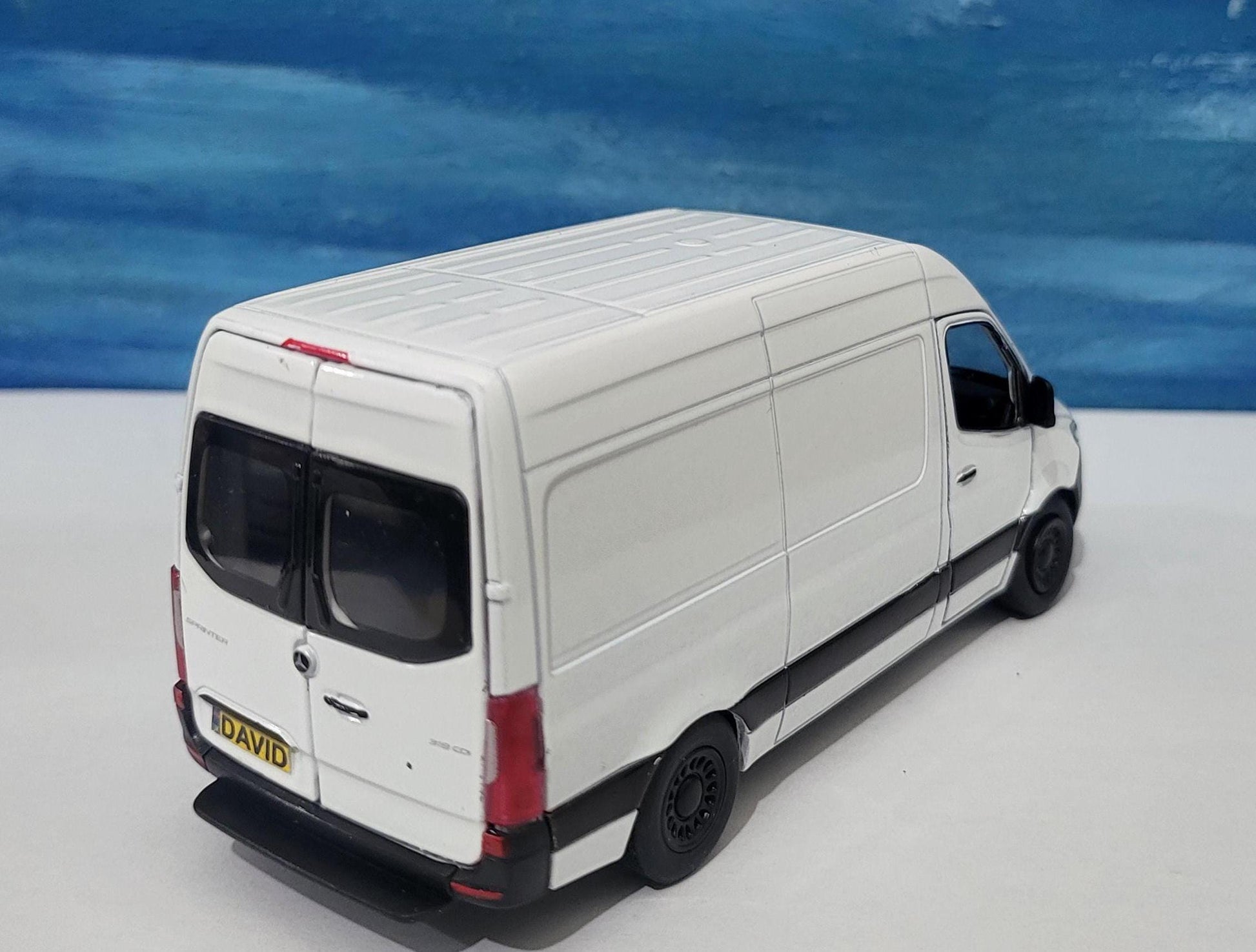 PERSONALISED PLATES sprinter Van Mercedes Model boy girl dad mom uncle grandad brother sister birthday Christmas gift present New Sleeves