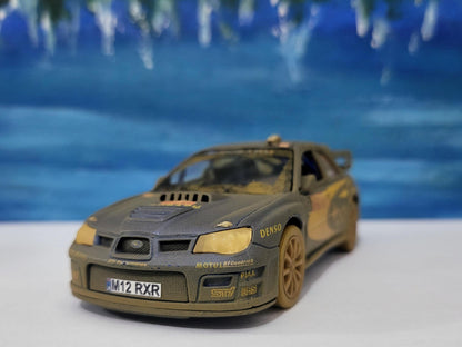 MUD Rally Personalized Subaru Impreza Toy Car Model boy girl dad mom uncle grandad brother birthday gift present NEW! Sleeves.