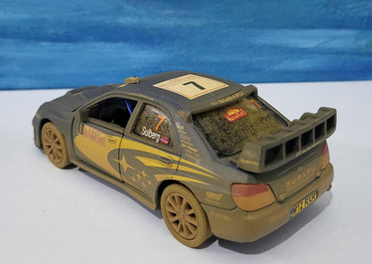 MUD Rally Personalized Subaru Impreza Toy Car Model boy girl dad mom uncle grandad brother birthday gift present NEW! Sleeves.