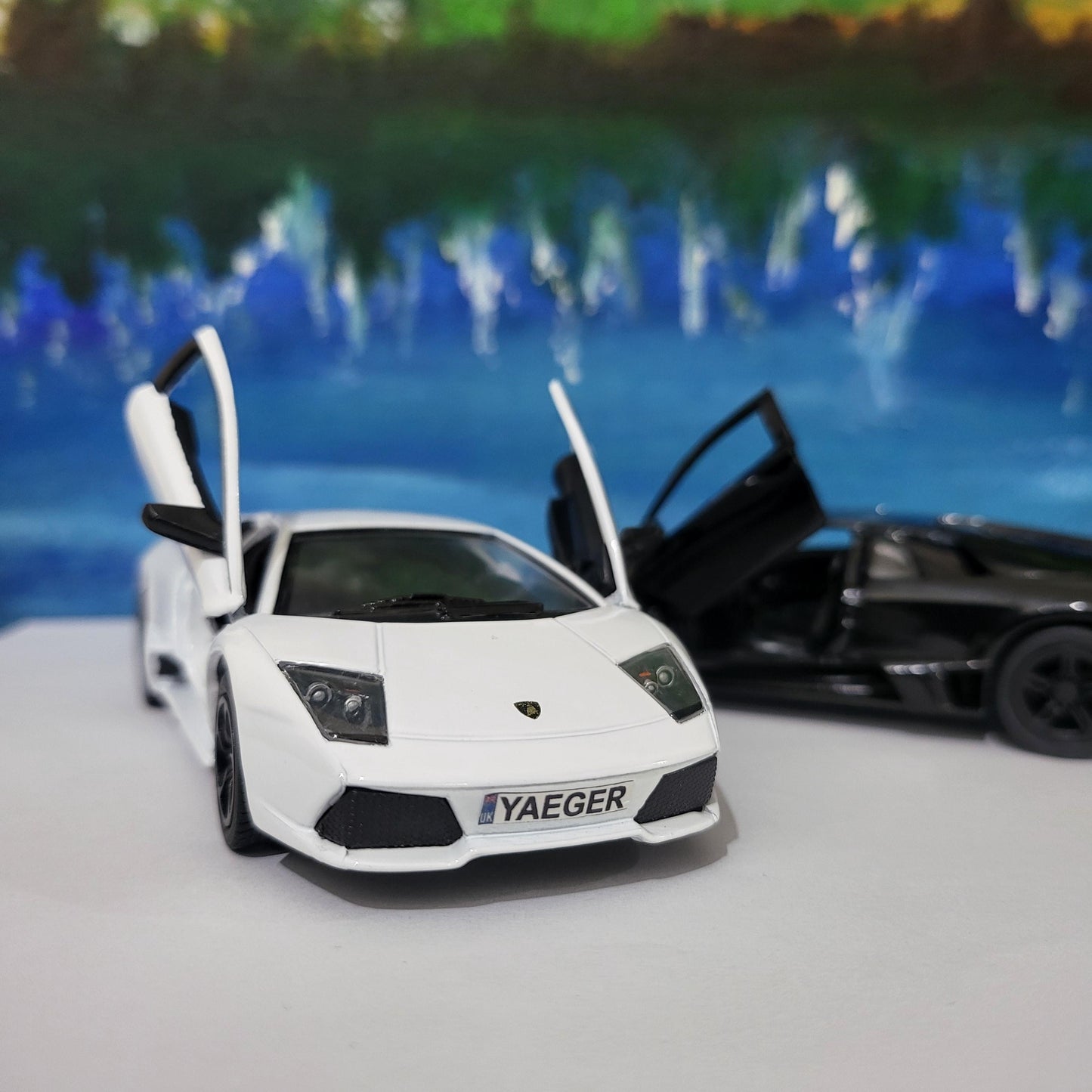 PERSONALISED PLATES LAMBORGHINI Toy Car Model boy girl dad mom uncle grandad brother birthday Christmas gift present New! 6 Colours Latest