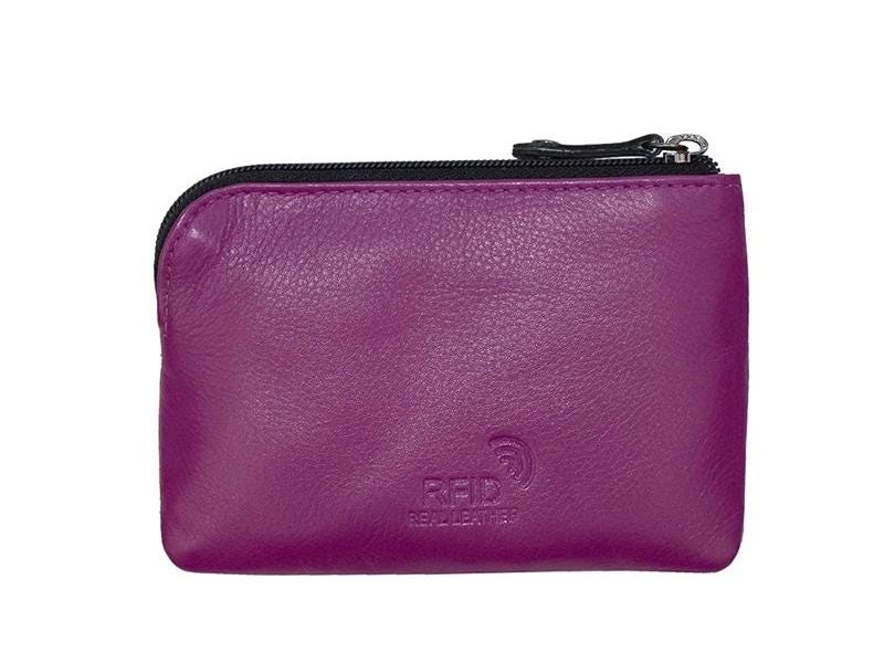 Soft Leather Coin Purse – Zip Closure Small Wallet for Women – Multicolour Gift Boxed – Mother’s Day Gift, Premium Real Leather Pouch Boxed