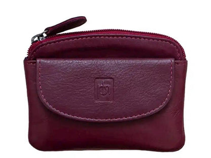Prime Hide Soft Leather Small Coin Purse Pouch for Women Various Colours Pouch with Keychain Mini Purse For Ladies Zip Around Gift Idea Box